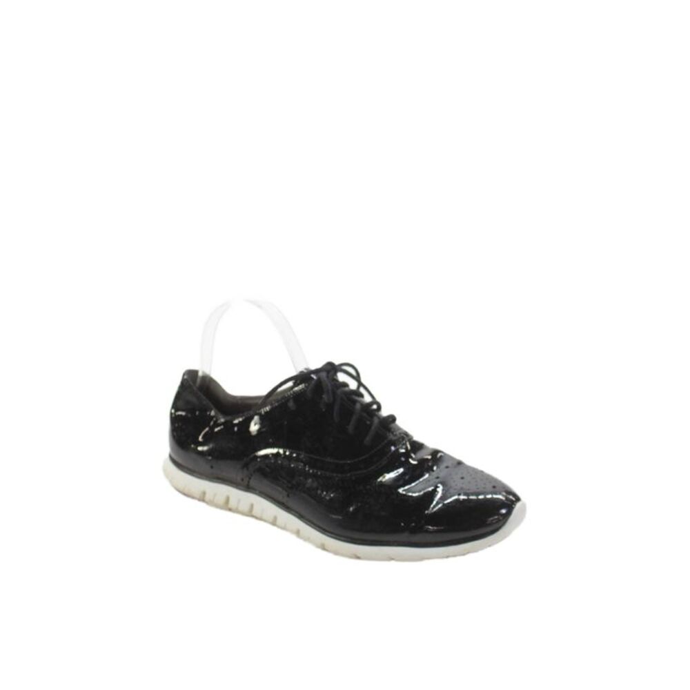 Cole Haan Grand.OS Womens Faux Brogue Style Sneakers Black Size 10.5